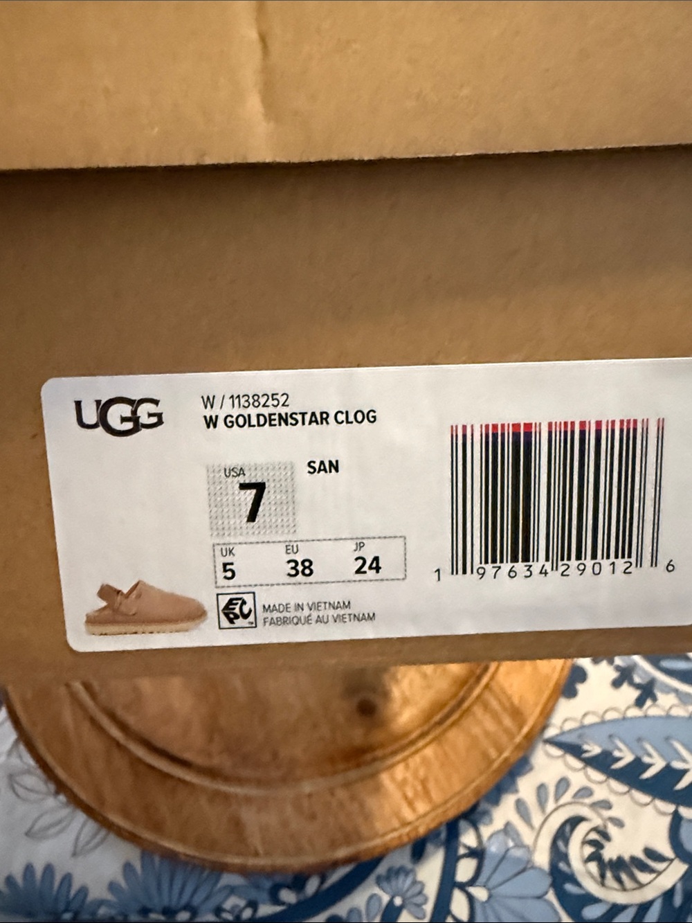 UGG Women's Sand Suede Clog Mules with Adjustable Strap - Picture 7 of 7